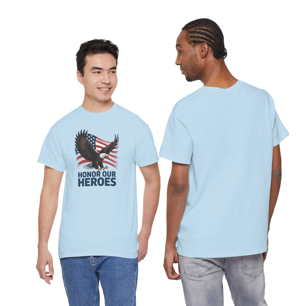 Honor Our Heroes Eagle T-Shirt | American Flag Patriotic Tee
