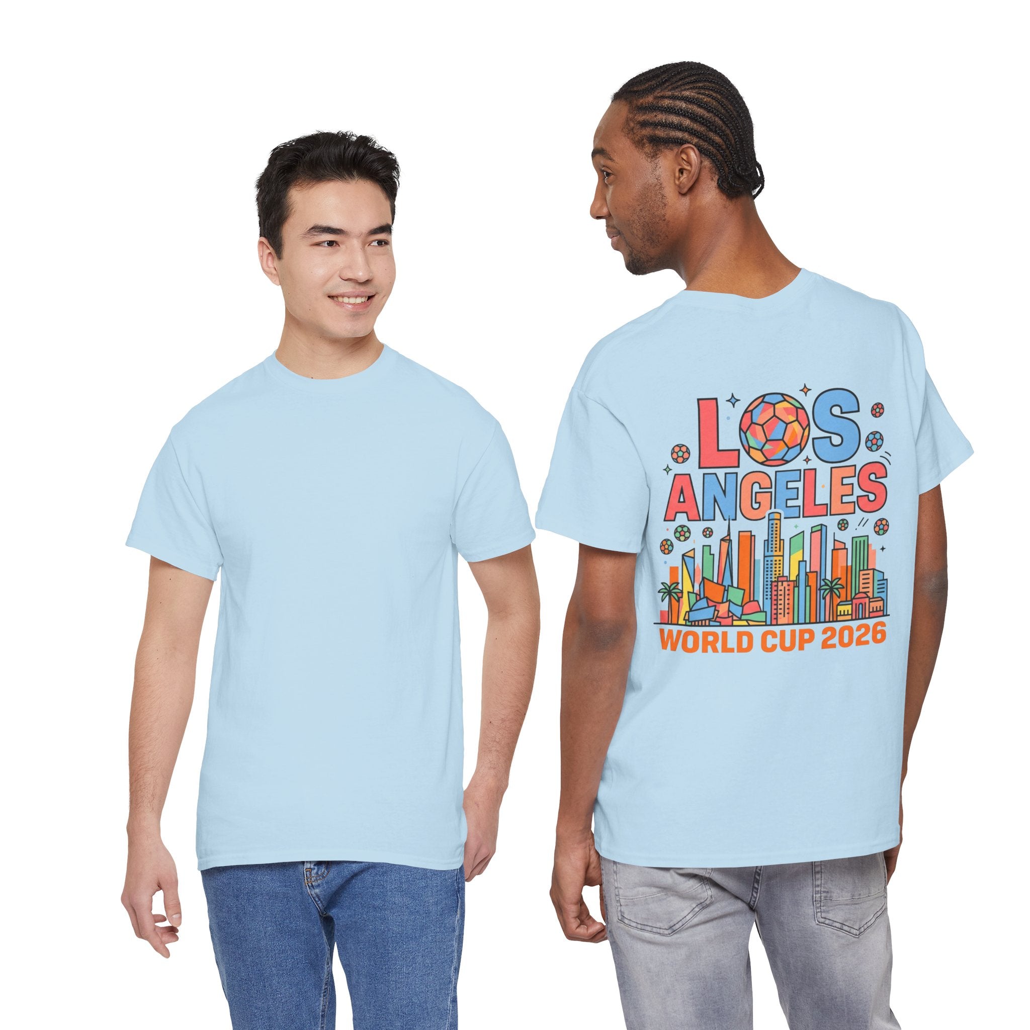 Los Angeles Skyline World Cup 2026 Tee | Soccer Ball City Design
