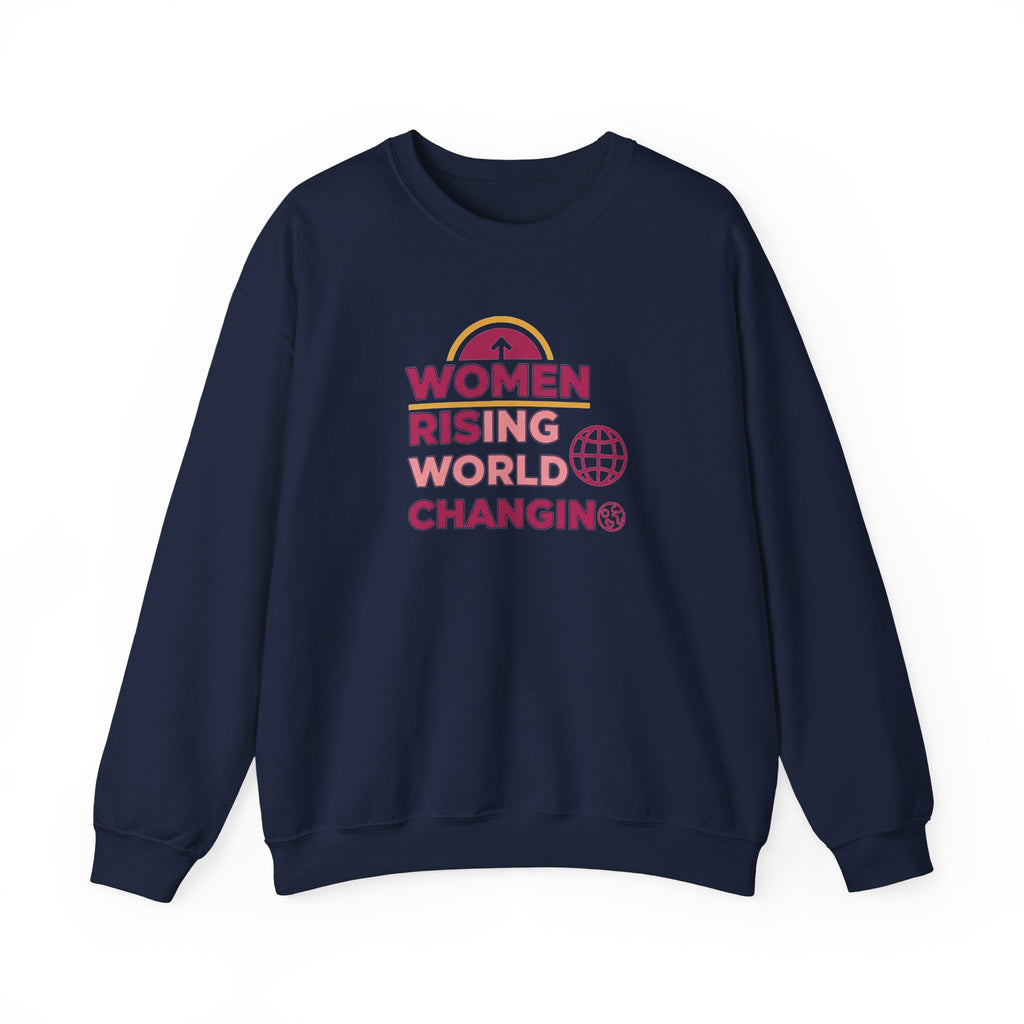 Women Rising World Changing Sweatshirt | Feminist Globe Graphic