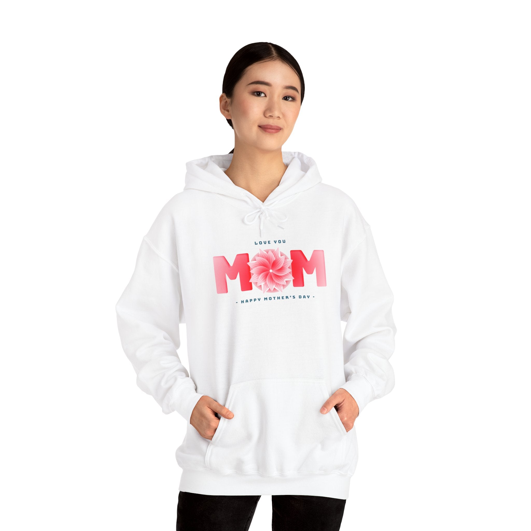 Pink Floral MOM Hoodie | Mother's Day Mom Sweatshirt