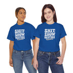 Shit Show Besties Tee | Funny Retro Bubble Letter Graphic Shirt