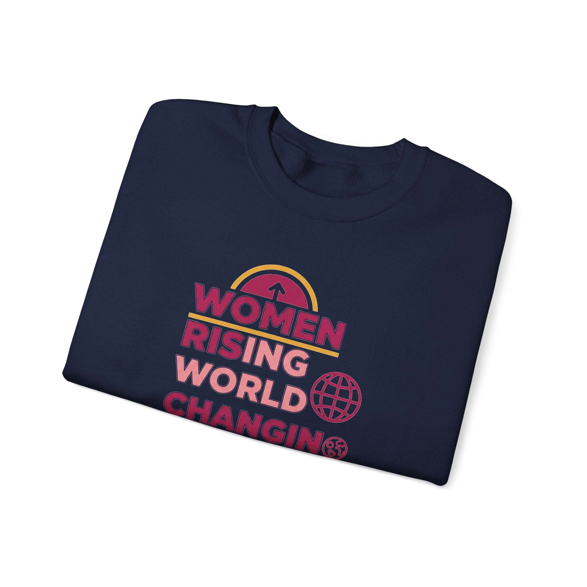 Women Rising World Changing Sweatshirt | Feminist Globe Graphic
