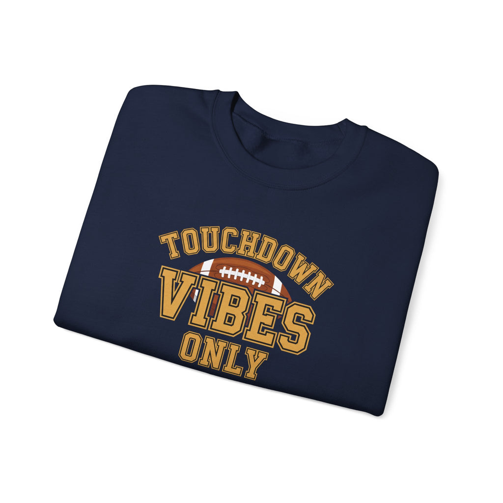 Touchdown Vibes Only Sweatshirt | Football Graphic Crewneck