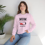 Mom Low Battery Sweatshirt | Battery Icon Mom Shirt