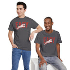 Easy Tiger T-Shirt | Retro Red Text with Tiger Graphic