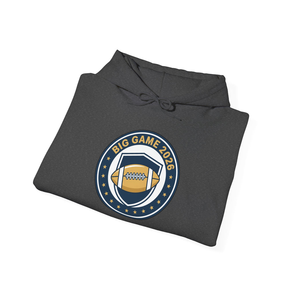 Big Game 2026 Football Badge Hoodie | Sports Logo Apparel