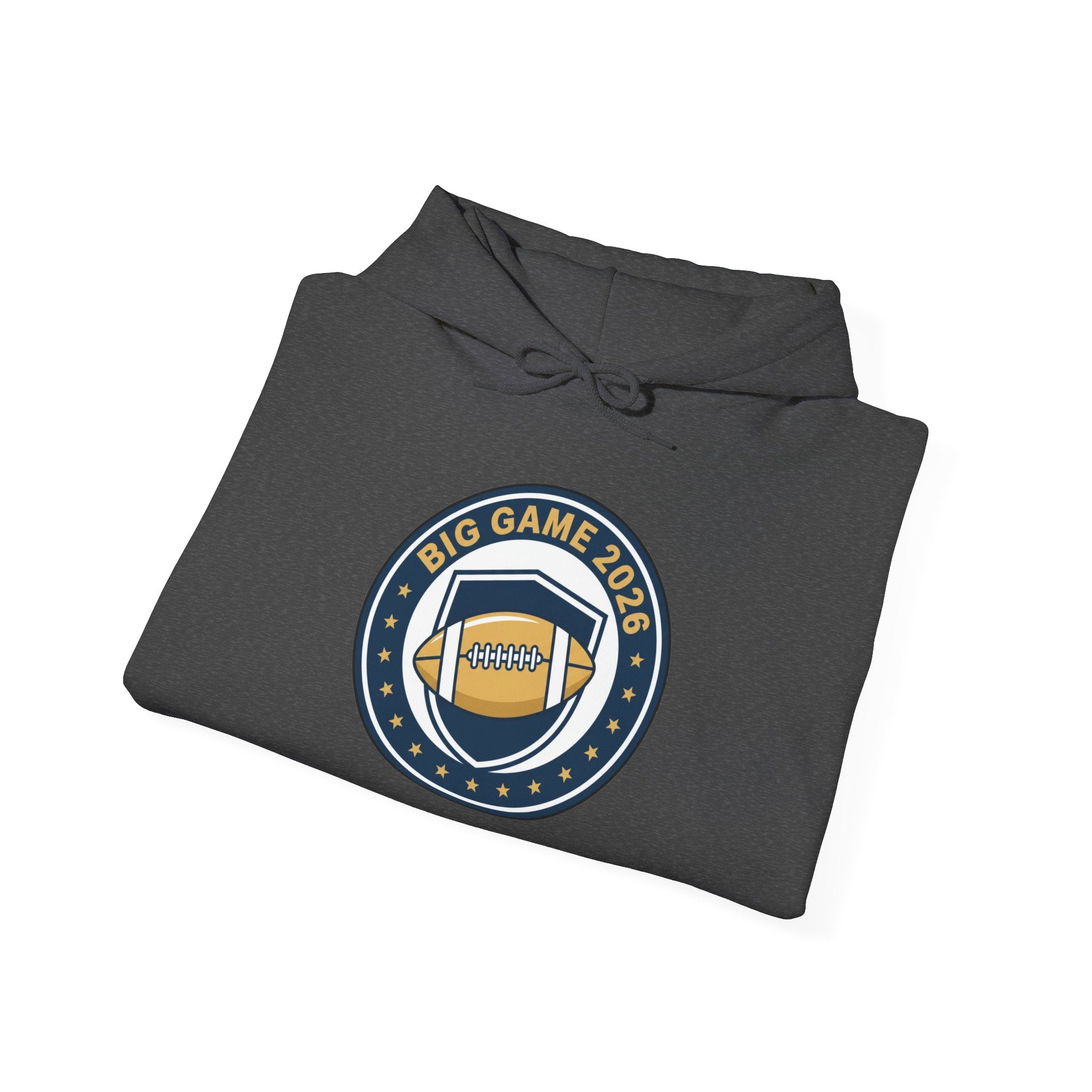 Big Game 2026 Football Badge Hoodie | Sports Logo Apparel