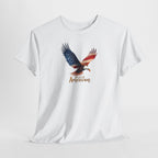 American Flag Bald Eagle T-Shirt | Patriotic USA Graphic Tee Memorial Day