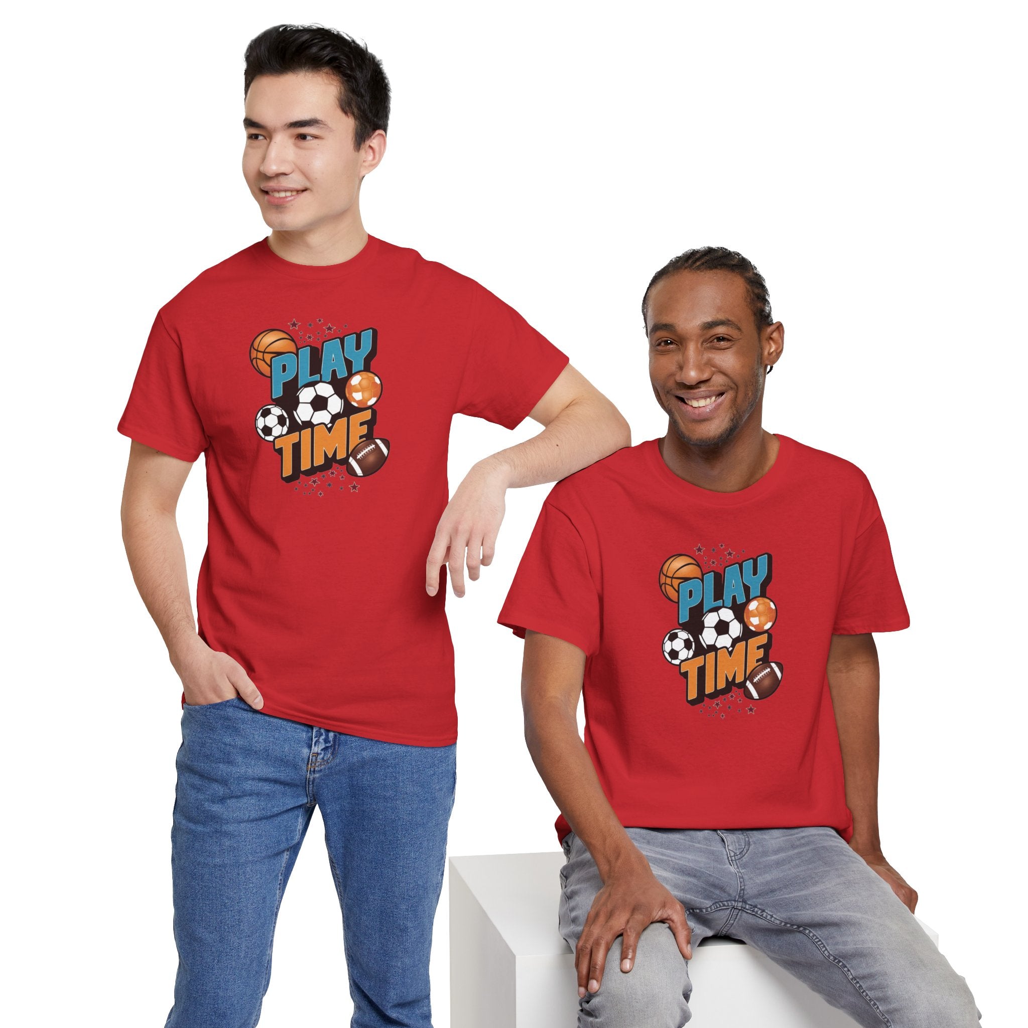 Play Time Sports graphic tee | Kids sports balls design