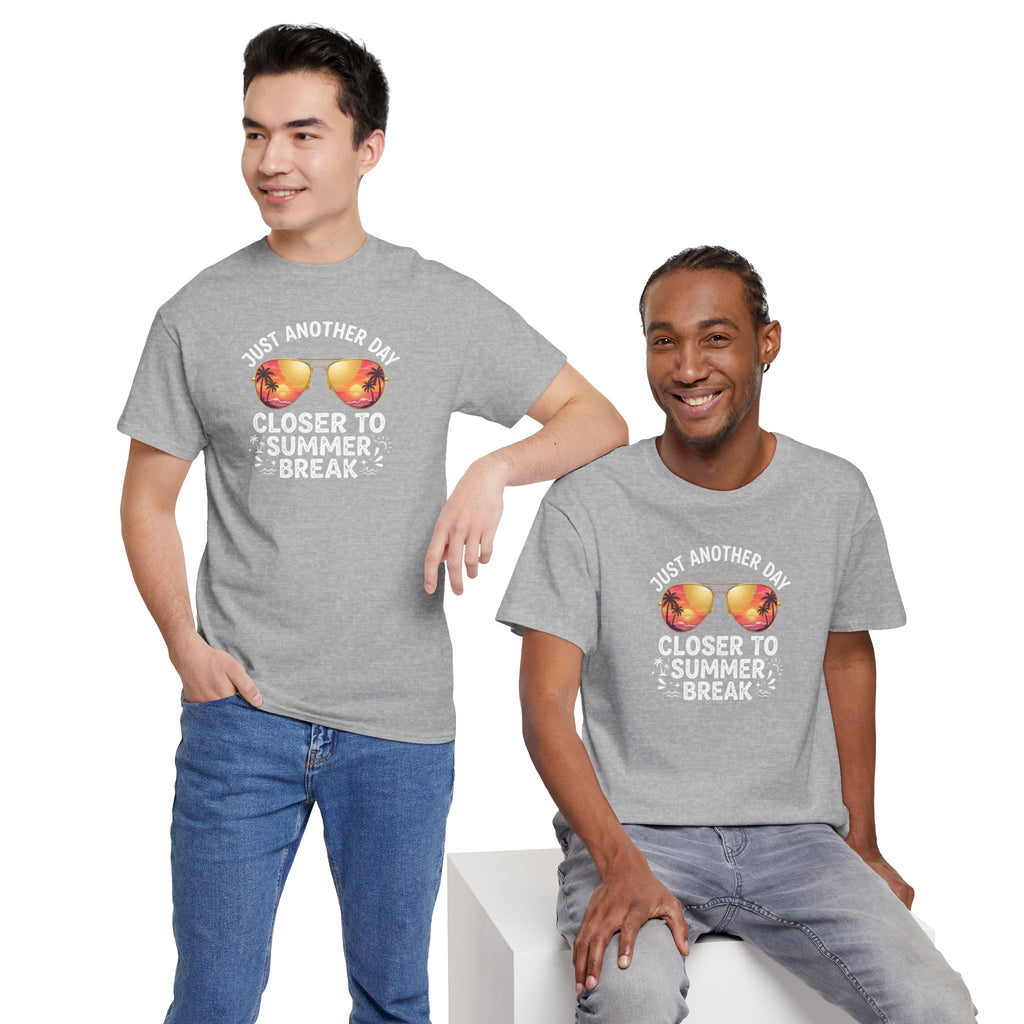 Just Another Day Closer to Summer Break T-Shirt | Peach Sunglasses School Vibes