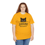 Judging You Silently cat Tee | Cute Cat Graphic T-Shirt