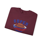 Super Football with American Flag Sweatshirt | Patriotic Sports Crewneck