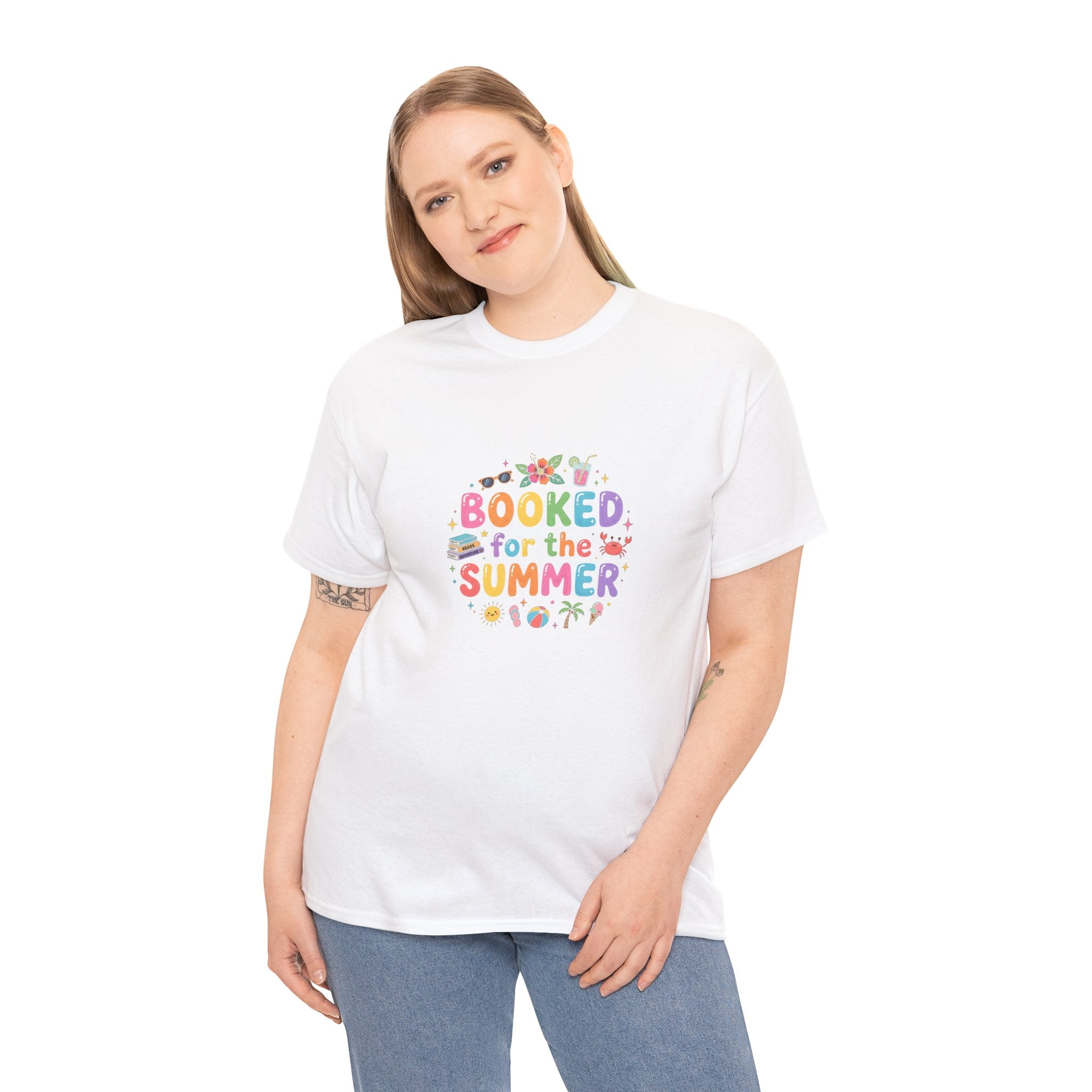 Booked for the Summer T-Shirt | Vacation Reading Tee, Beach Novel Shirt