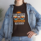 Sun Kissed and Summer Blessed T-Shirt - Beach Vibes Graphic Tee
