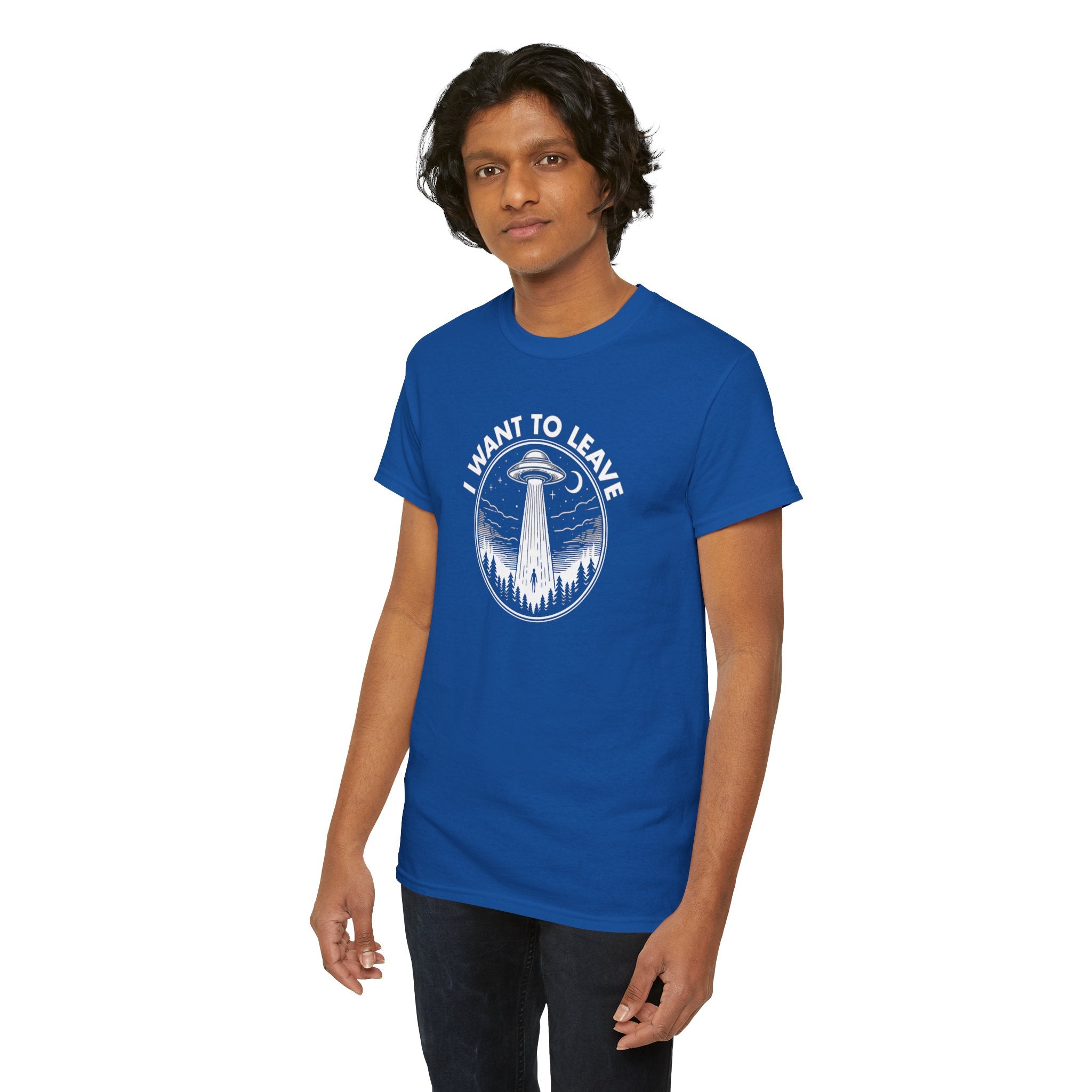 I Want To Leave UFO Abduction Tee | Alien Spaceship Shirt