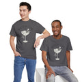 Quittin' Time Champagne Glass Illustration Tee | Retro Cocktail Shirt