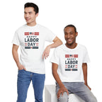 Happy Labor Day Shirt | Patriotic Flag Typography Tee