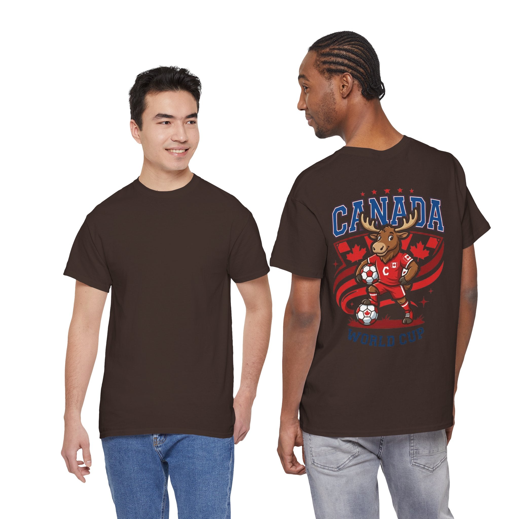 Canada Moose Soccer World Cup Tee | Canadian Flag Football Shirt