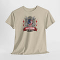 American Labor Day Tee | Patriotic Wrench Helmet Design, USA Flag