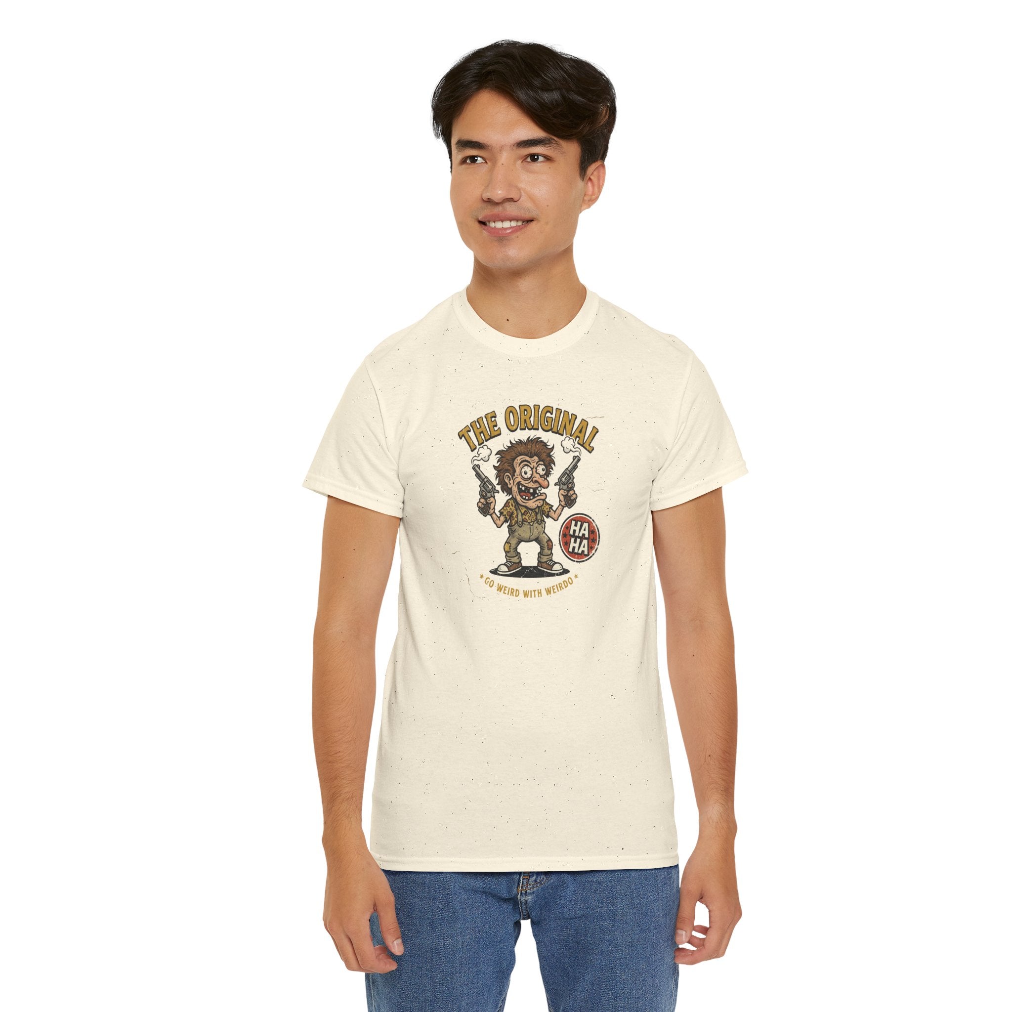 The Original Wild Man Tee | Funny Cartoon Caveman Graphic Shirt