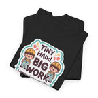 Tiny Hand Big Work T-Shirt | Happy Labour Day Kids Construction Graphic