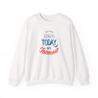 The Future Starts Today Not Tomorrow Sweatshirt | Motivational Crewneck