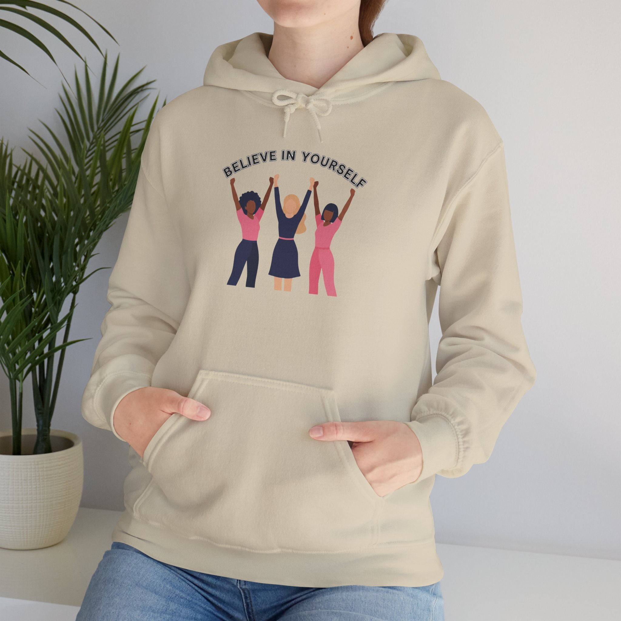 Believe in Yourself Hoodie | Women Empowerment Trio Illustration