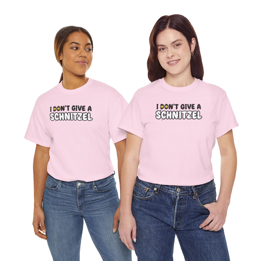I Don't Give a Schnitzel T-Shirt | Funny Food Phrase Tee