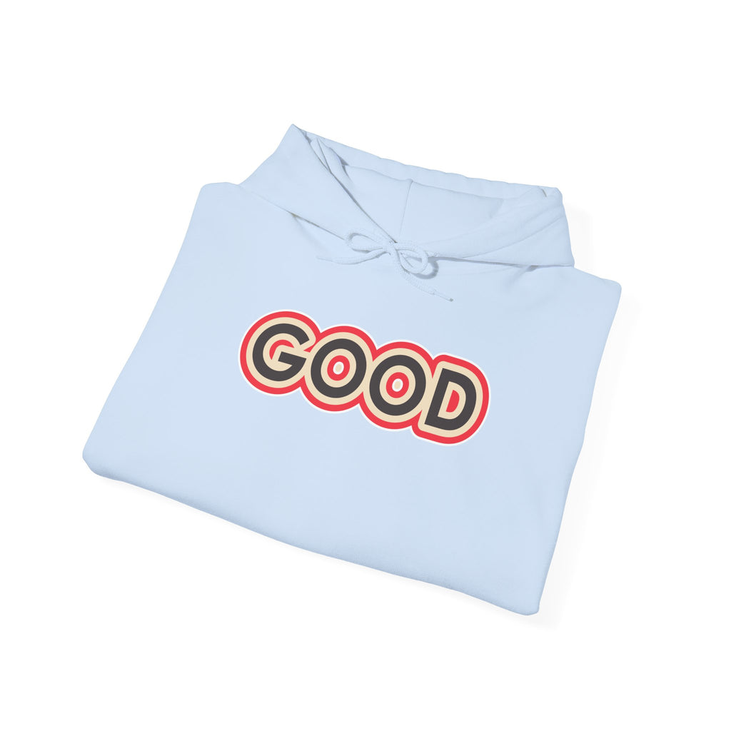 GOOD Retro Logo Hoodie | Positive Message, 70s Style Graphic