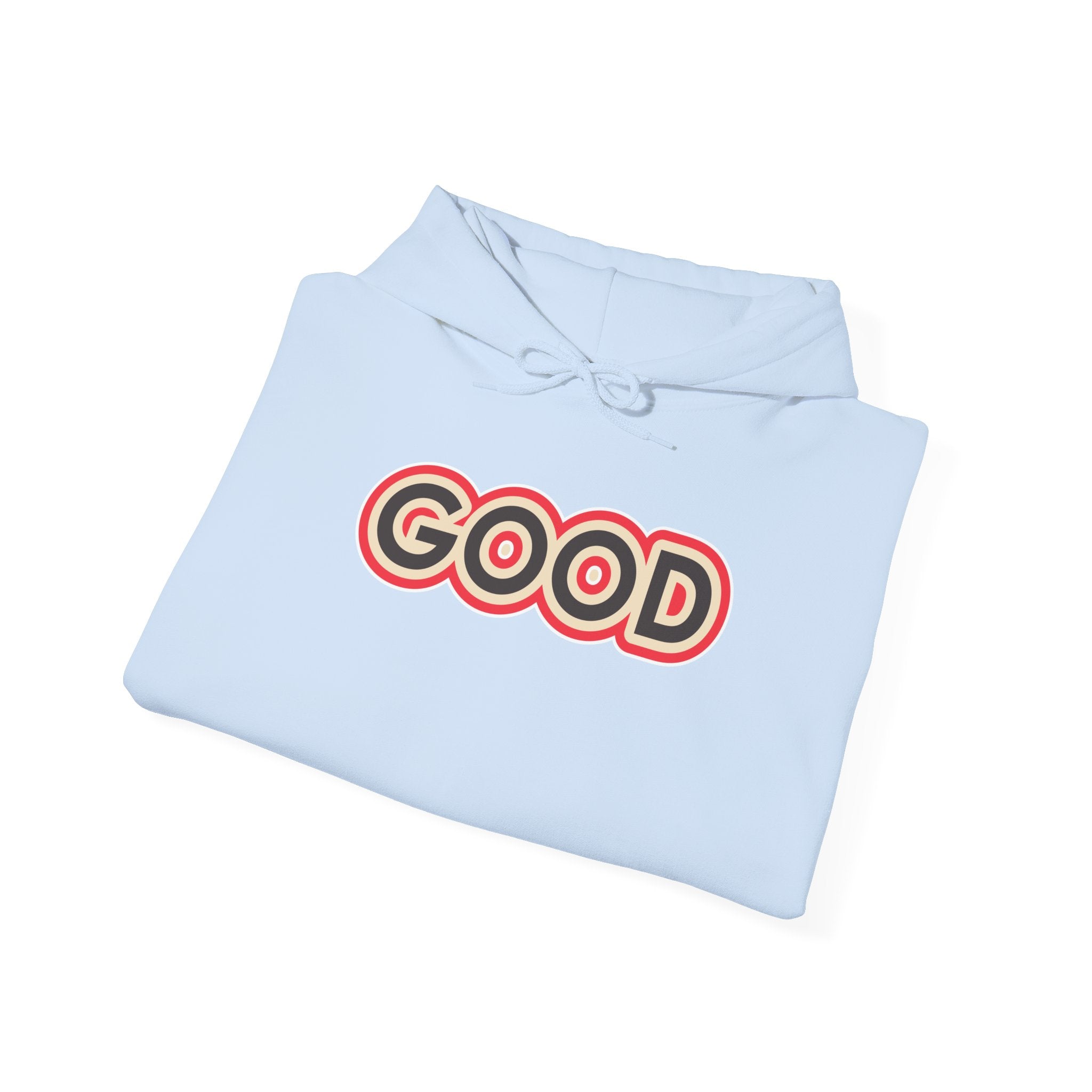 GOOD Retro Logo Hoodie | Positive Message, 70s Style Graphic