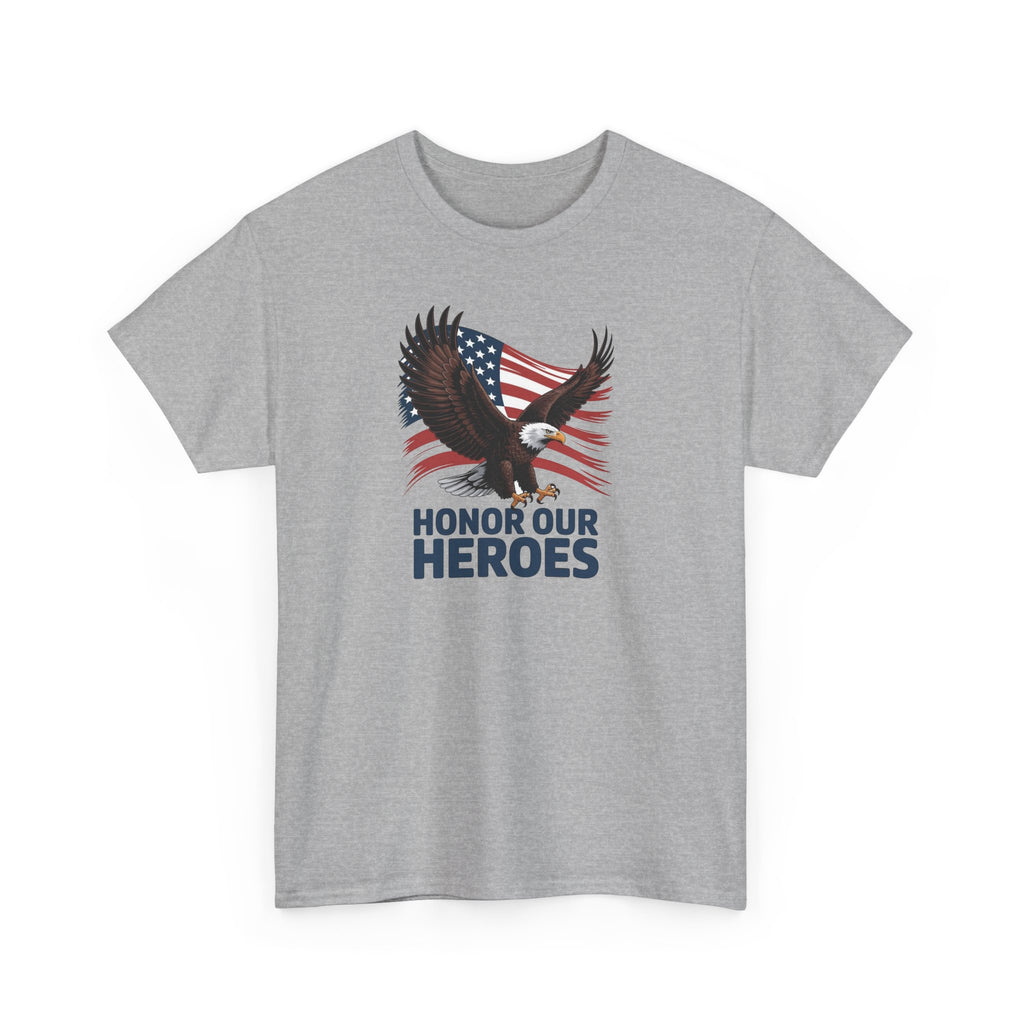 Honor Our Heroes Eagle T-Shirt | American Flag Patriotic Tee