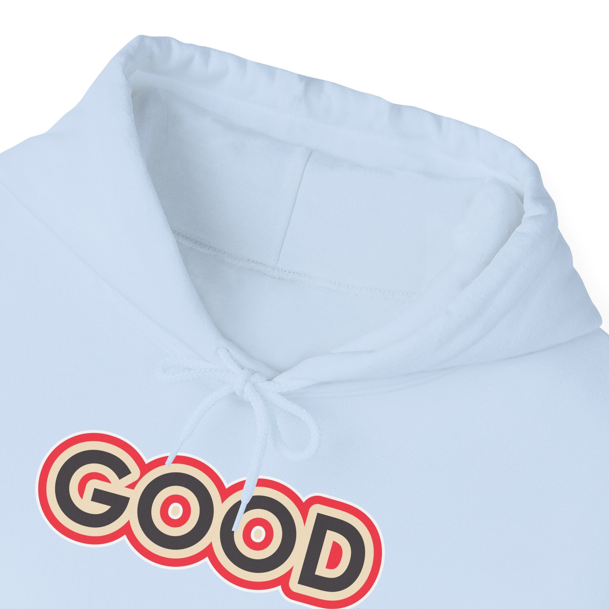 GOOD Retro Logo Hoodie | Positive Message, 70s Style Graphic