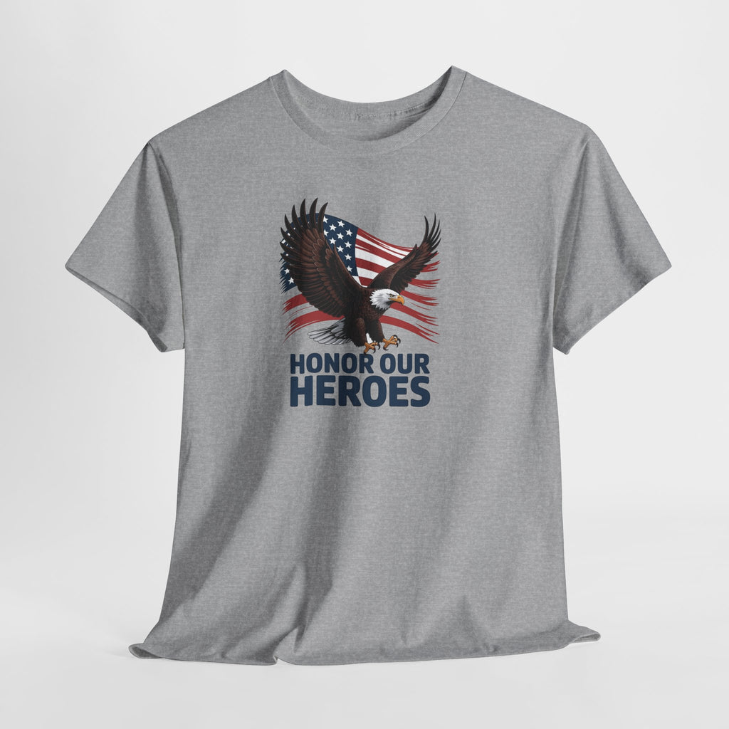 Honor Our Heroes Eagle T-Shirt | American Flag Patriotic Tee