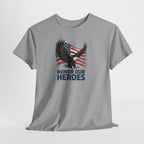 Honor Our Heroes Eagle T-Shirt | American Flag Patriotic Tee