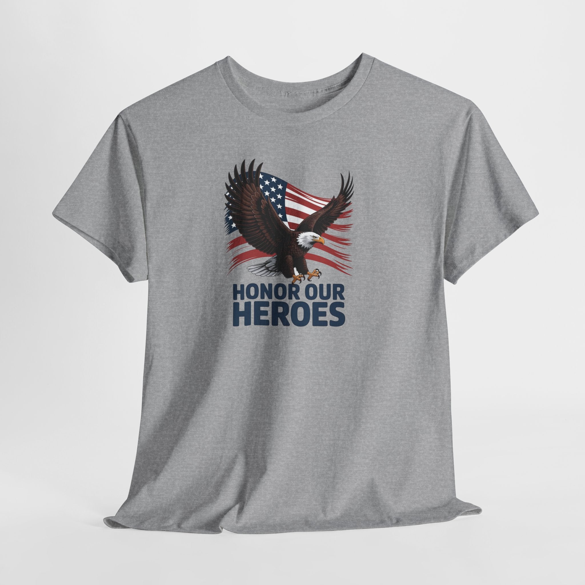 Honor Our Heroes Eagle T-Shirt | American Flag Patriotic Tee