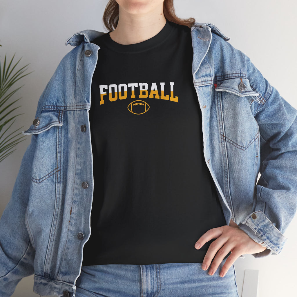 Championship Football Logo T-Shirt | Shield Graphic Tee, Sports Apparel